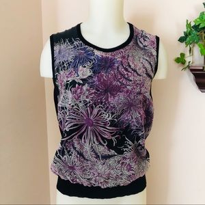 Salvatore Ferragamo silk blend knit sleeveless top